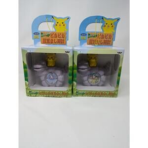 Rare-Pokemon Alarm Clocks Anime Pikachu And Onix-Game Show Prizes Only